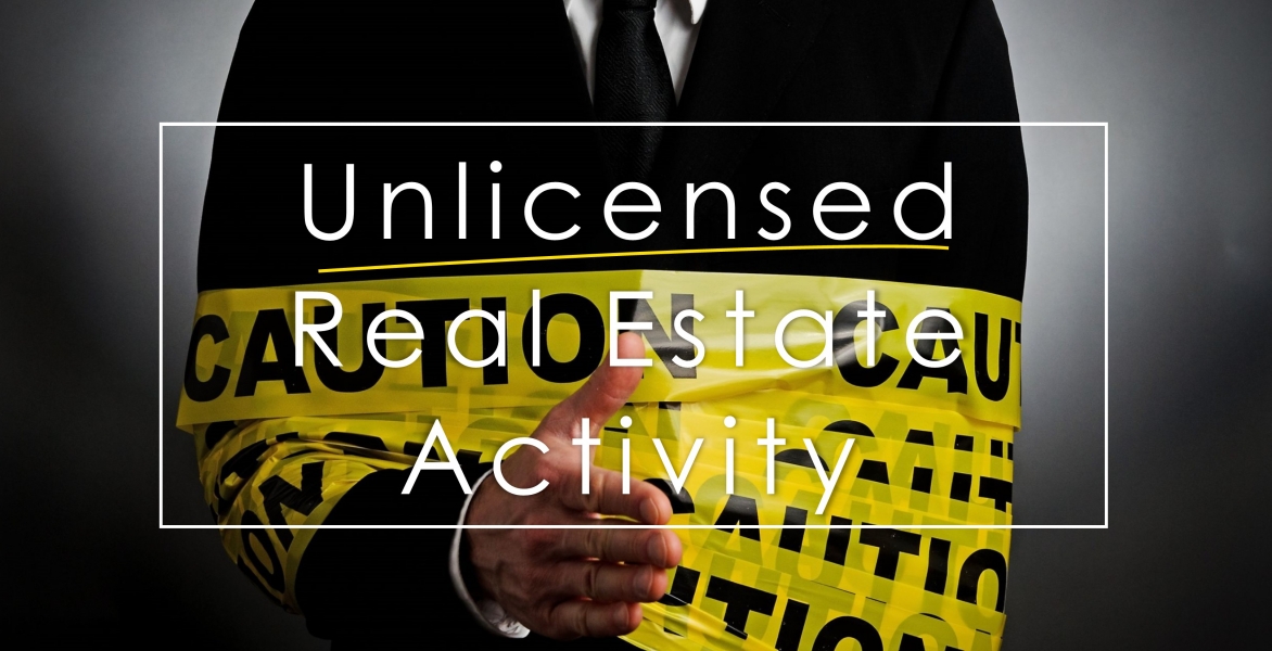 CE: Unlicensed Real Estate Activity